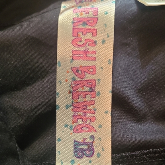 FRESH BREWED LOS ANGELES LONDON 100% AUTHENTIC BLACK BUTTON DOWN SHIRT NWOT - Picture 10 of 10